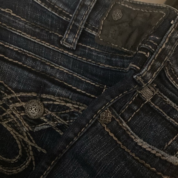 Silver boot cut Y2K jeans - Picture 6 of 8